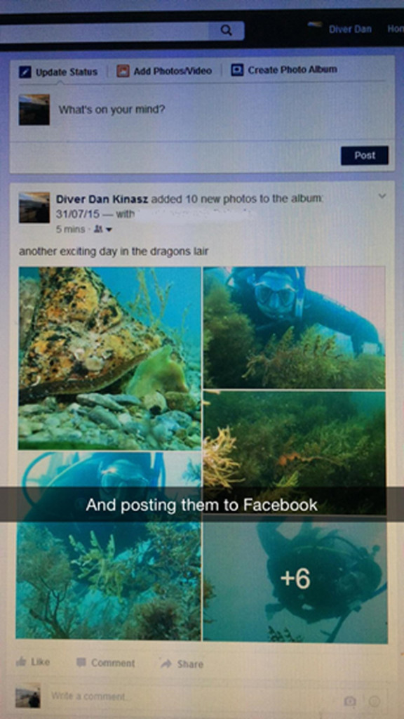 A Day In The Life of a PADI Divemaster - Posting Photos to Facebook