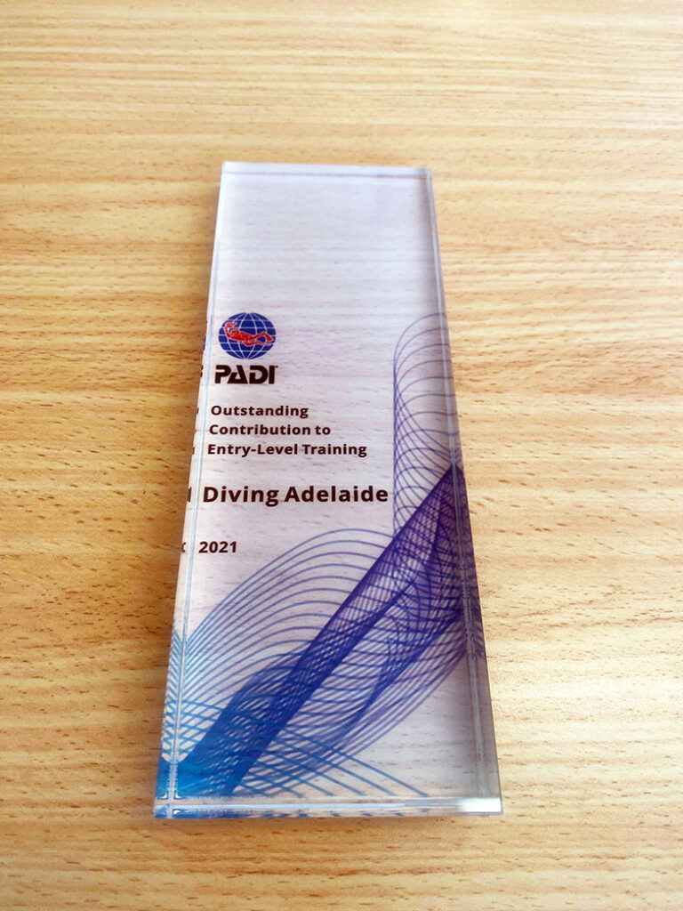 PADI Outstanding Contribution to Diver Training Award 2021