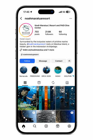 Noah Maratua Island Resort Instagram